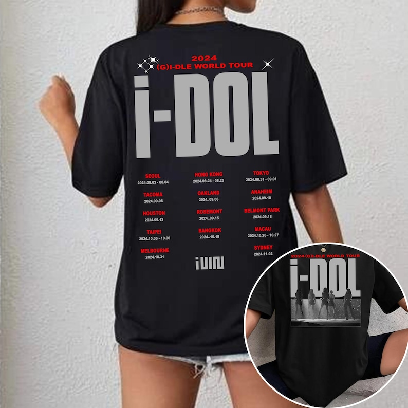 Gidle I-Dol World Tour Shirt Gidle I Sway Album Shirt
