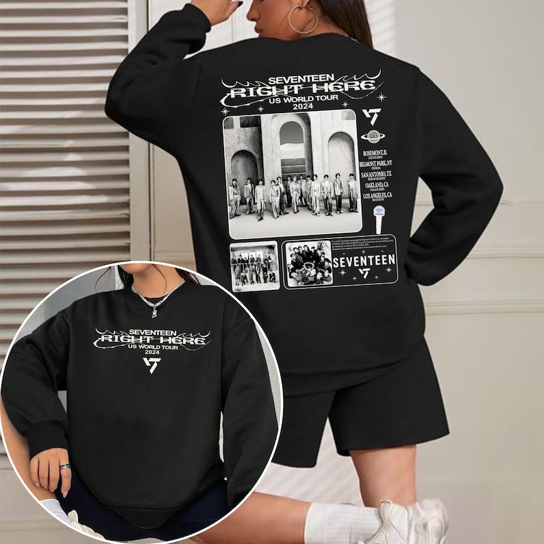 Sevenshirtn Right Here World Tour Sweashirt Sevenshirtn 17 Is Right Here Album Shirt