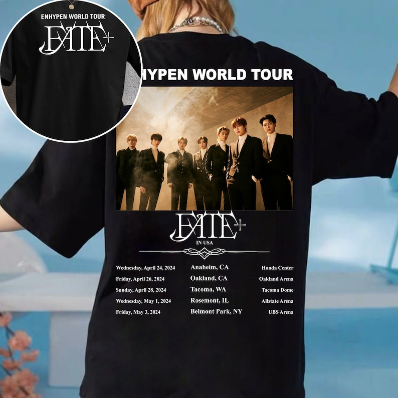 Enhypen Fate Plus World Tour Shirt En World Tour Fate 2025 Shirt Enhypen Dark Blood Shirt
