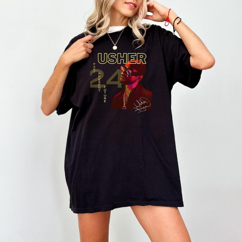 Usher Shirt Usher World Tour Shirt Usher Past Present Future World Tour Shirt