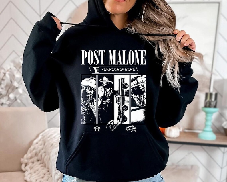 Post Malone F1-Trillion Album Sweashirt Post Malone Shirt Western Shirt
