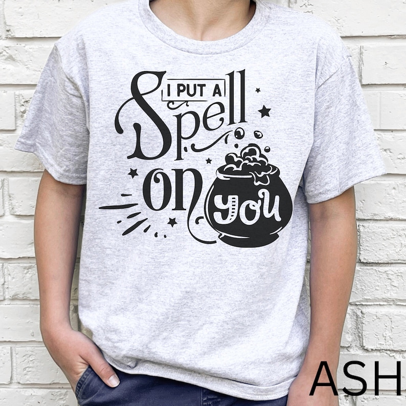 Kids Retro Halloween Shirt Spell On You Funny Halloween Shirt