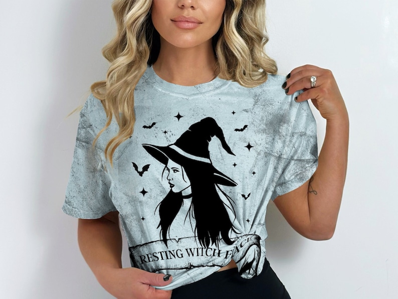 Retro Resting Witch Halloween Shirt Vintage Witch Halloween Shirt
