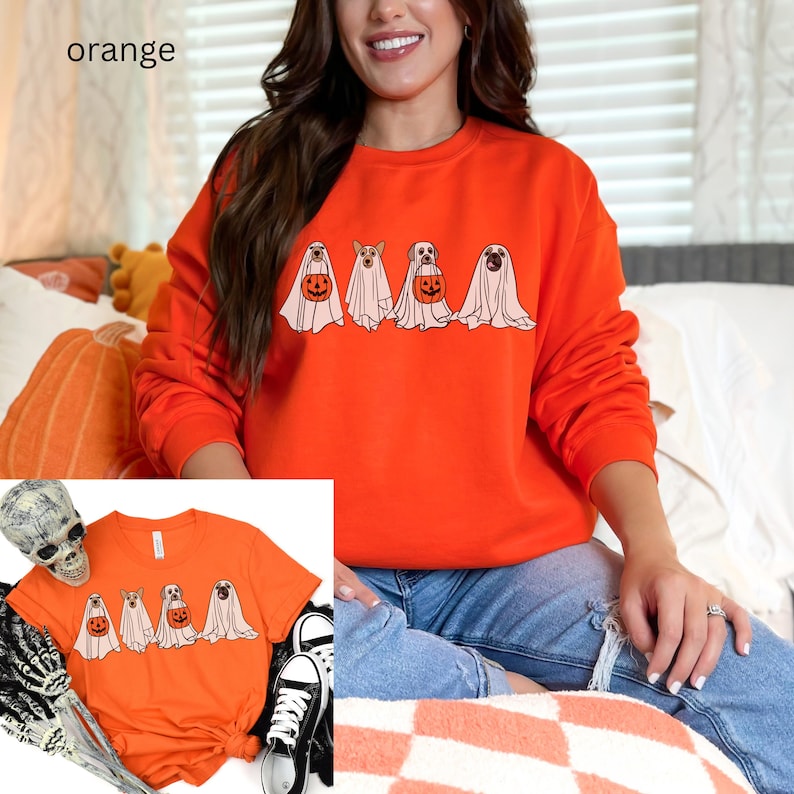 Retro Halloween Shirt Trick Or Treashirt Vintage Dog Halloween Shirt