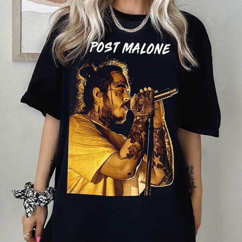 Vintage Post Malone Rap Shirt Retro Post Malone Shirt Rap 90S Shirt Post Malone Tour Shirt