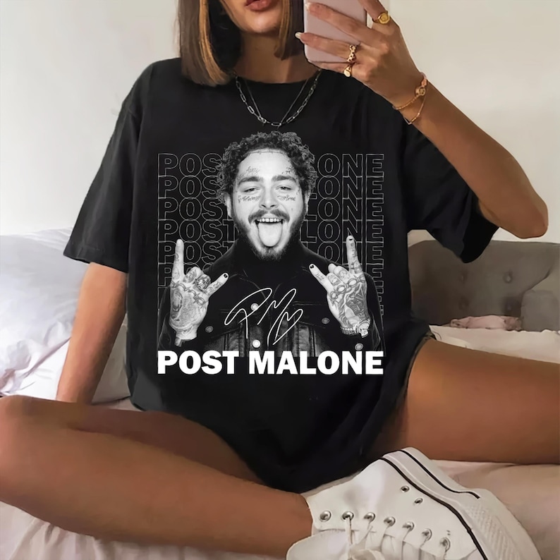 Vintage Post Malone Bootle Shirt Posty Shirt Post Malone Merch Shirt Rap 90S Shirt