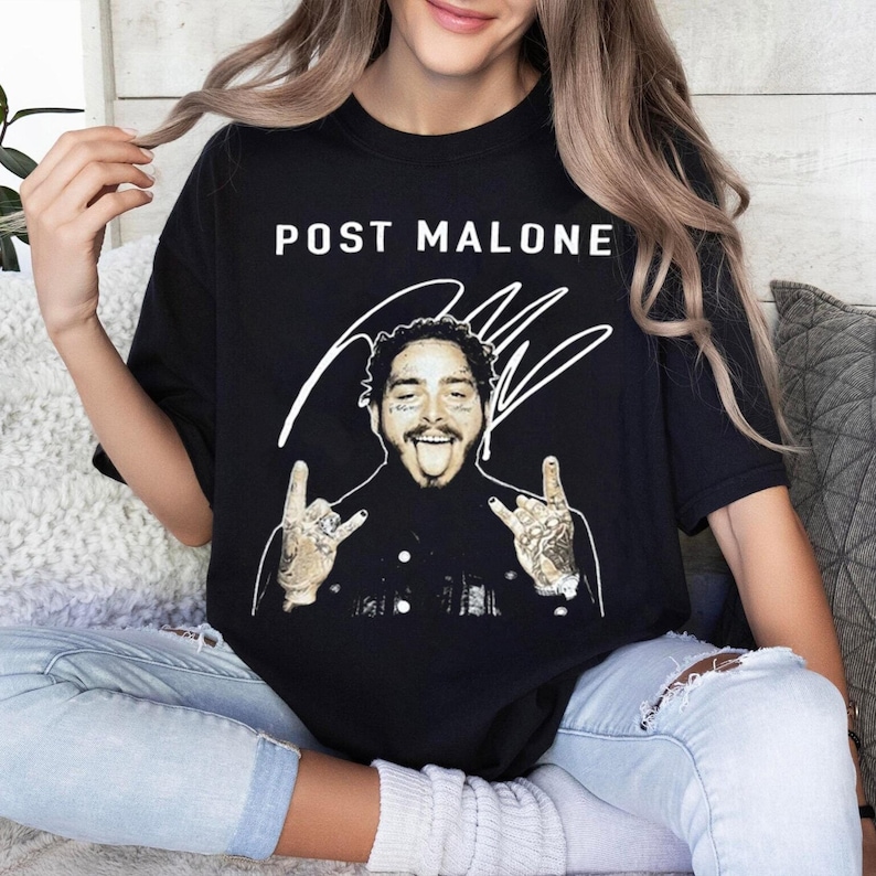 Vintage Post Malone Rap Music Shirt, Rap 90S Shirt, Post Malone Tour Rapper Gift, Shirt For Fan