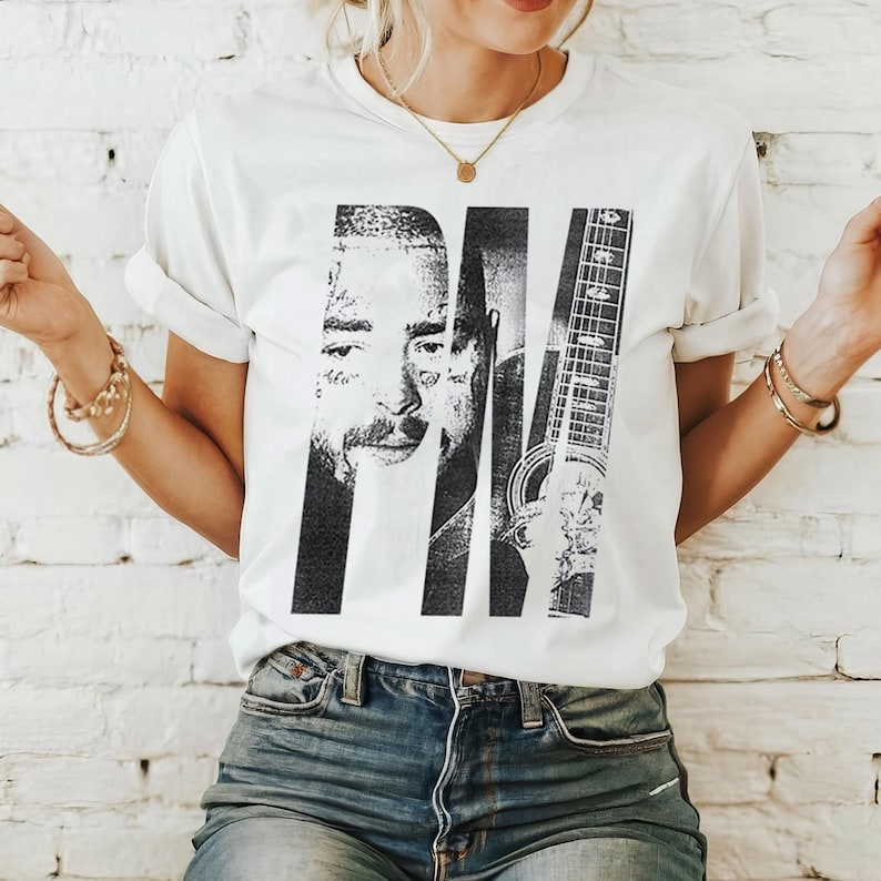 Retro Post Malone Posty Co Photo Shirt Malone Rap Music Shirt Posty Rapper Shirt