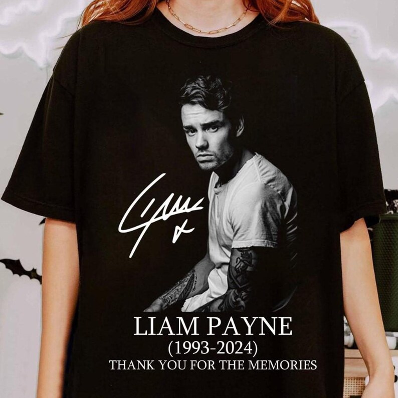 In Memory Of Liam Payne Shirt Liam Payne Thank You For The Memories Vintage Shirt