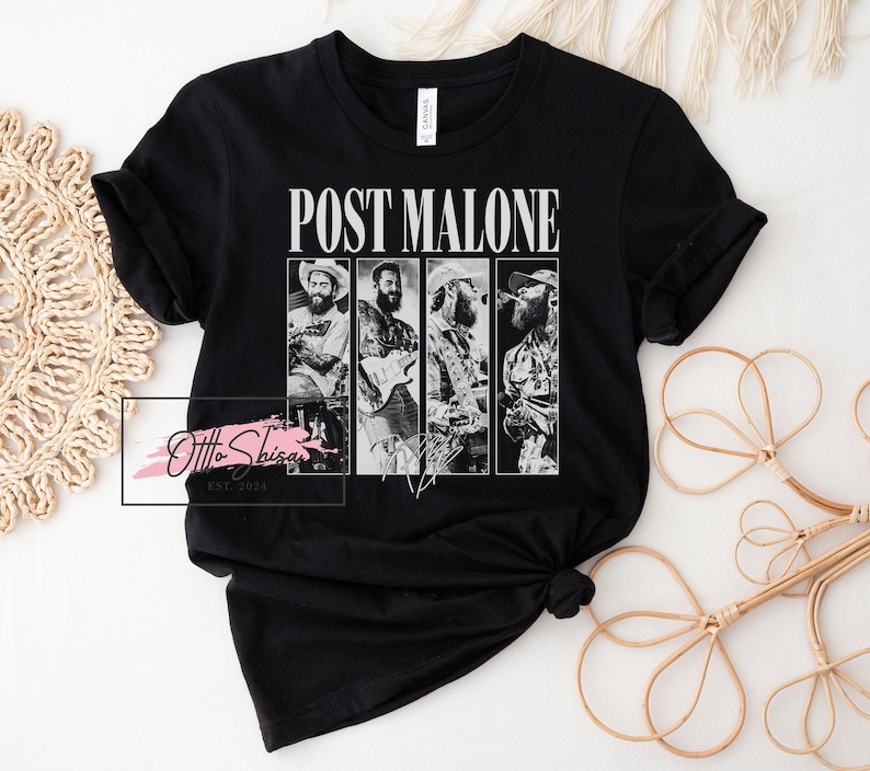 Vintage Post Malone Shirt Malone Rap Music Shirt Post Malone F1 Trillion Tour Shirt