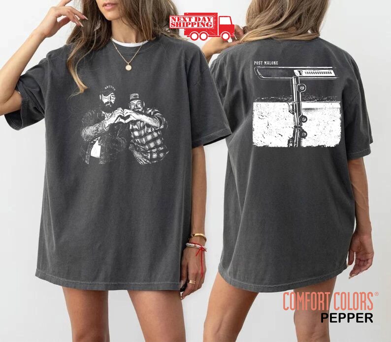 Vintage Post Malone Shirt Malone Rap Music Shirt F1 Trillion Tour Shirt