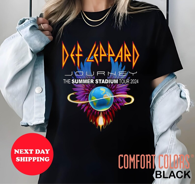 Def-Leppard And Journey Summer Stadium Tour 2025 Shirt Journey Tour Shirt