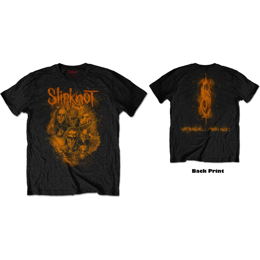 T-Shirt Slipknot Unisex WANYK Orange (Back Print)