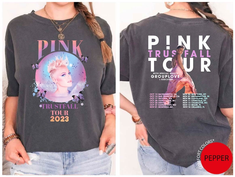 Pink Trustfall Tour 2025 Trustfall Album Shirt
