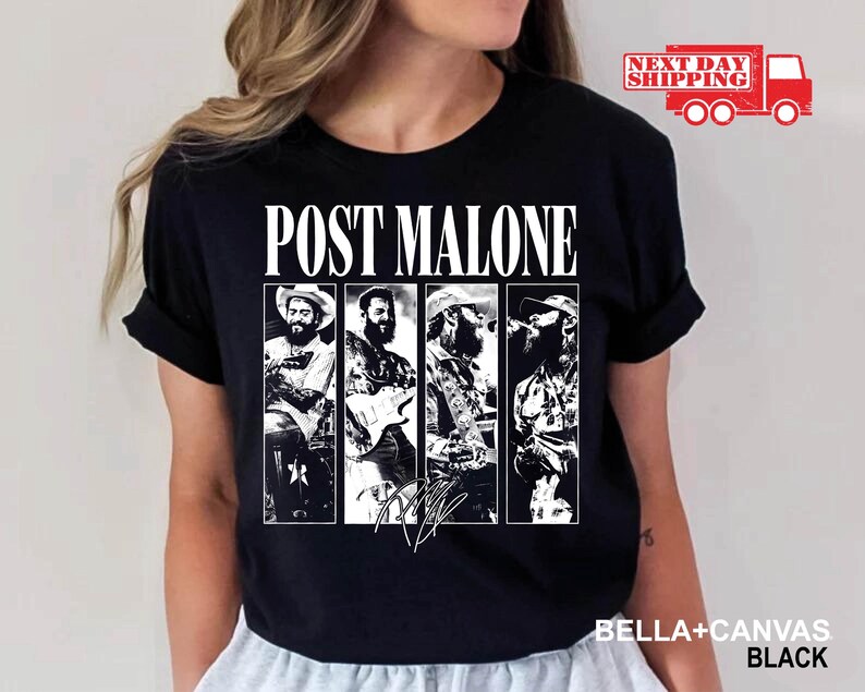 Vintage Post Malone Shirt Malone Rap Music Shirt Post Malone F1 Trillion Tour Shirt