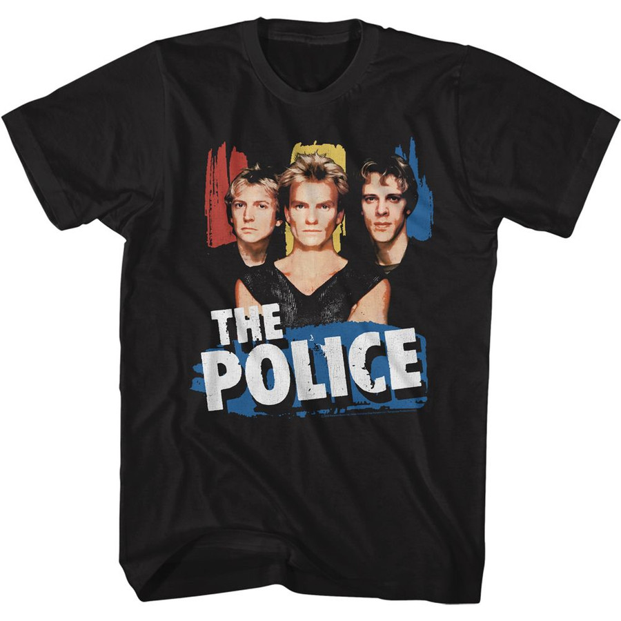 T-Shirt The Police The Popo Black Adult