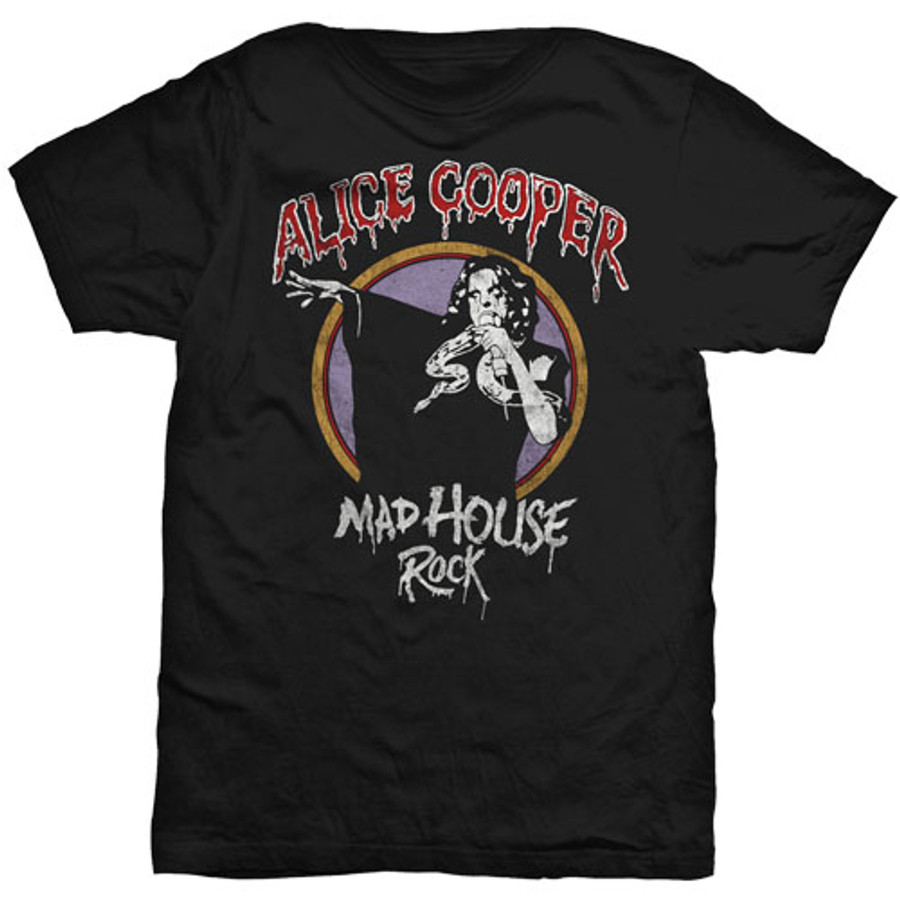 T-Shirt Alice Cooper Unisex Mad House Rock
