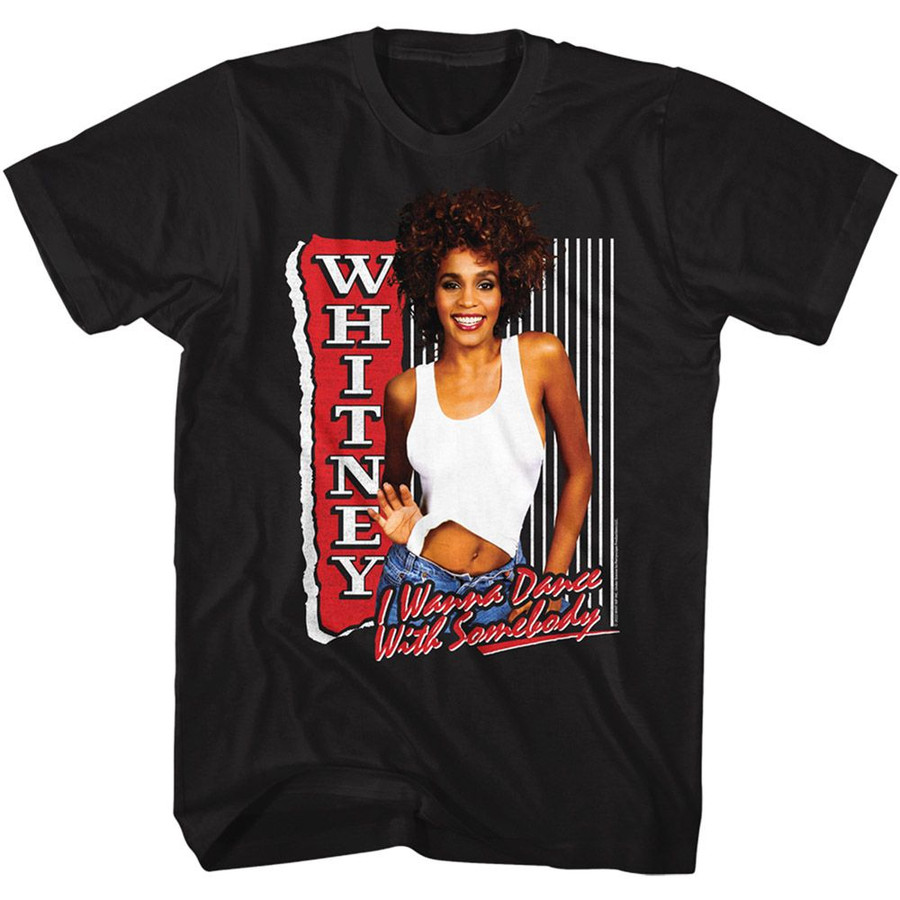 T-Shirt Whitney Houston Whitney I Wanna Dance Black Adult