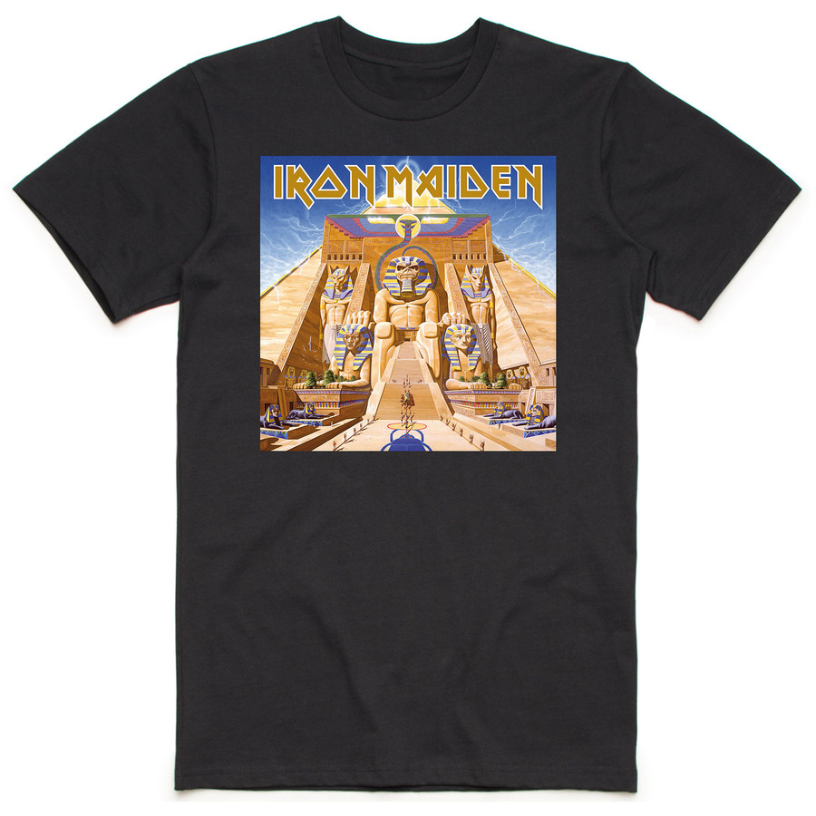 T-Shirt Iron Maiden Unisex Powerslave Album Cover Box