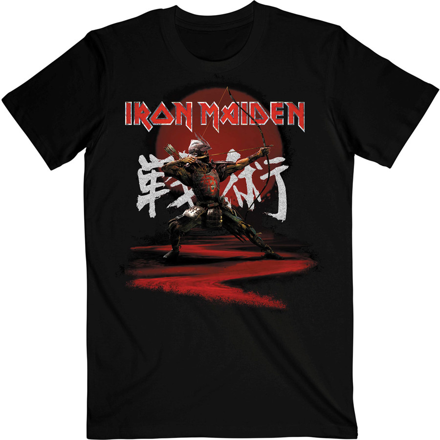 T-Shirt Iron Maiden Unisex: Senjutsu Eddie Archer Kanji