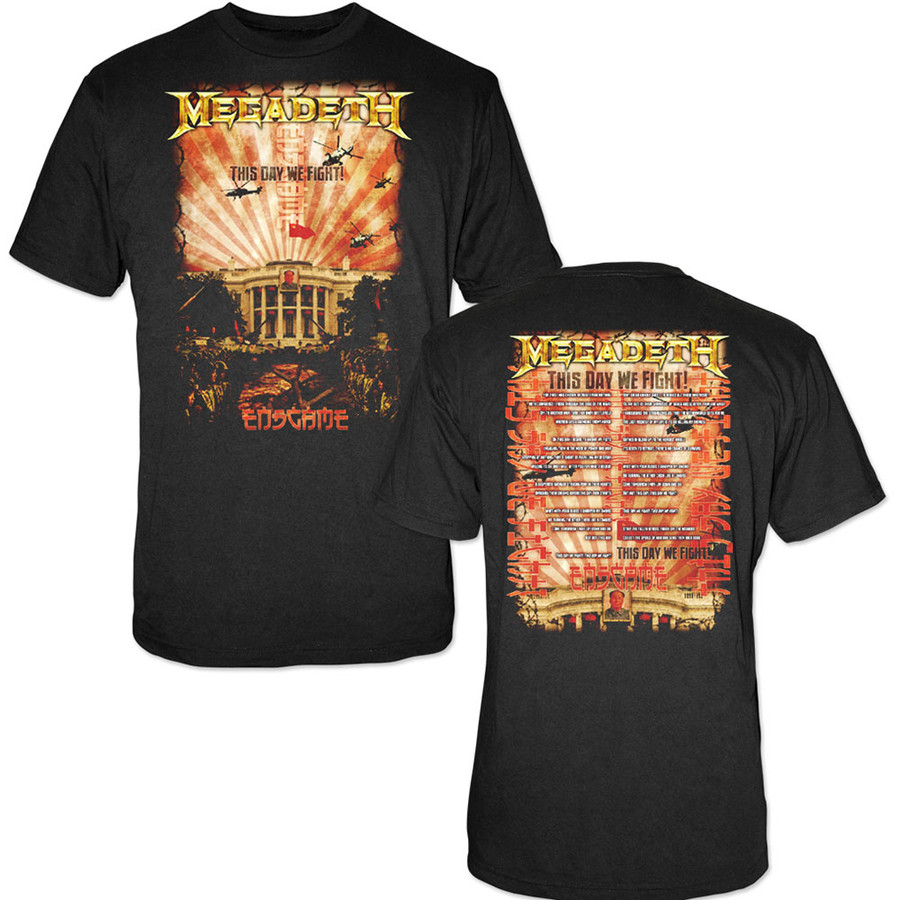 T-Shirt Megadeth Unisex China Whitehouse (Back Print)