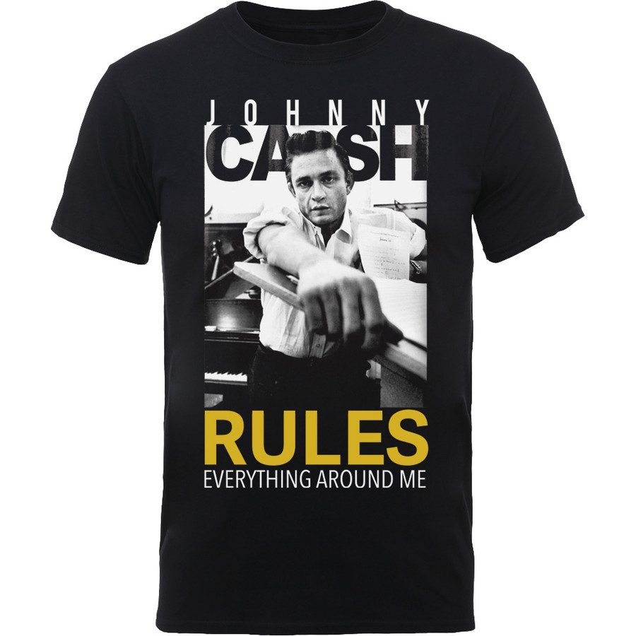 T-Shirt Johnny Cash Unisex Rules Everything