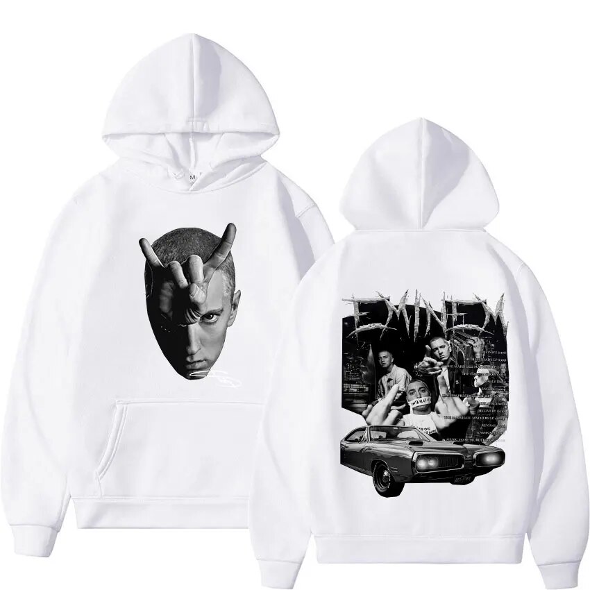 Hoodie Rapper Eminem Slim Shady Hoody Mens Hip Hop Vintage - Unisex