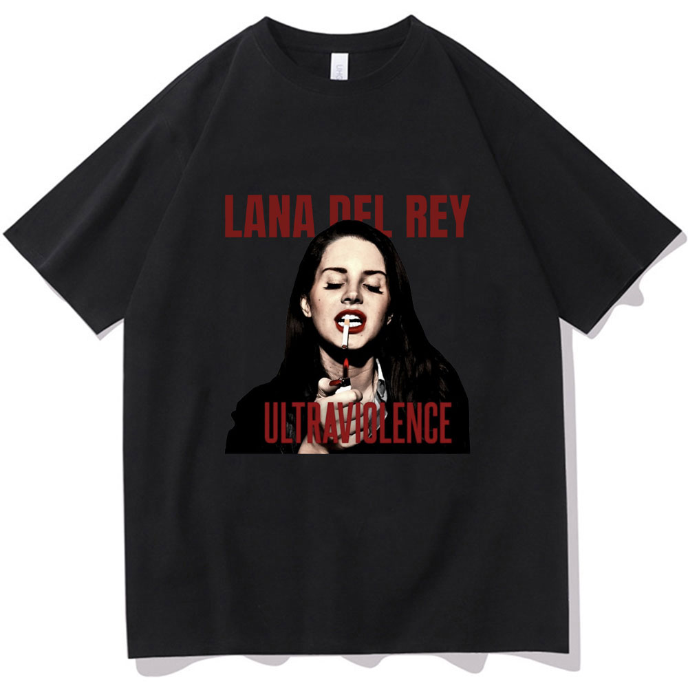 T-Shirt Tuledai Singer Lana Del Rey Ultraviolence Music Album Print Menvintage Gothic Unisex