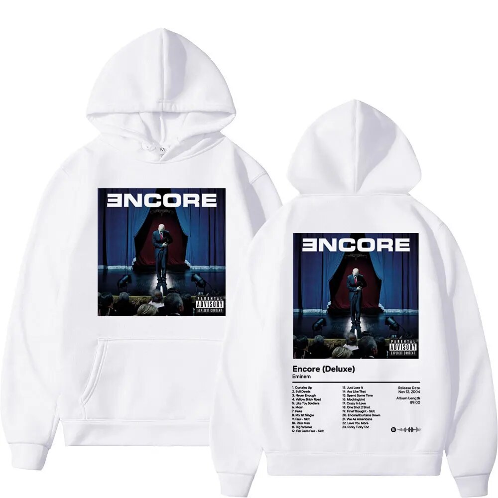 Hoodie Wlkwo Rapper Eminem Album Encore Double Sided Graphic