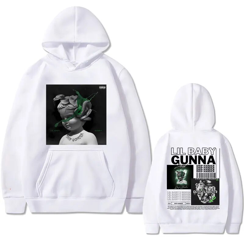 Hoodie Rapper Lil Baby Gunna Drip Harder Music Album Graphics