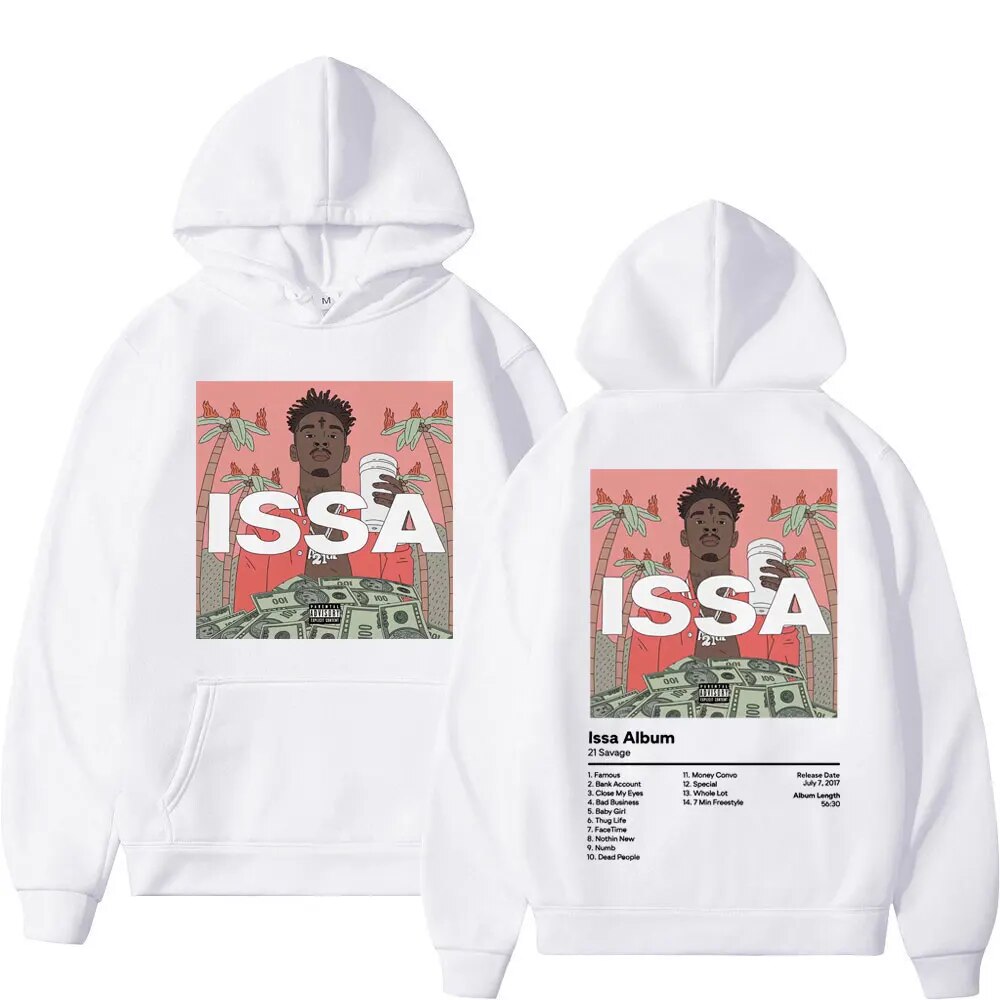 Hoodie Rapper 21 Savage Music Album Graphic