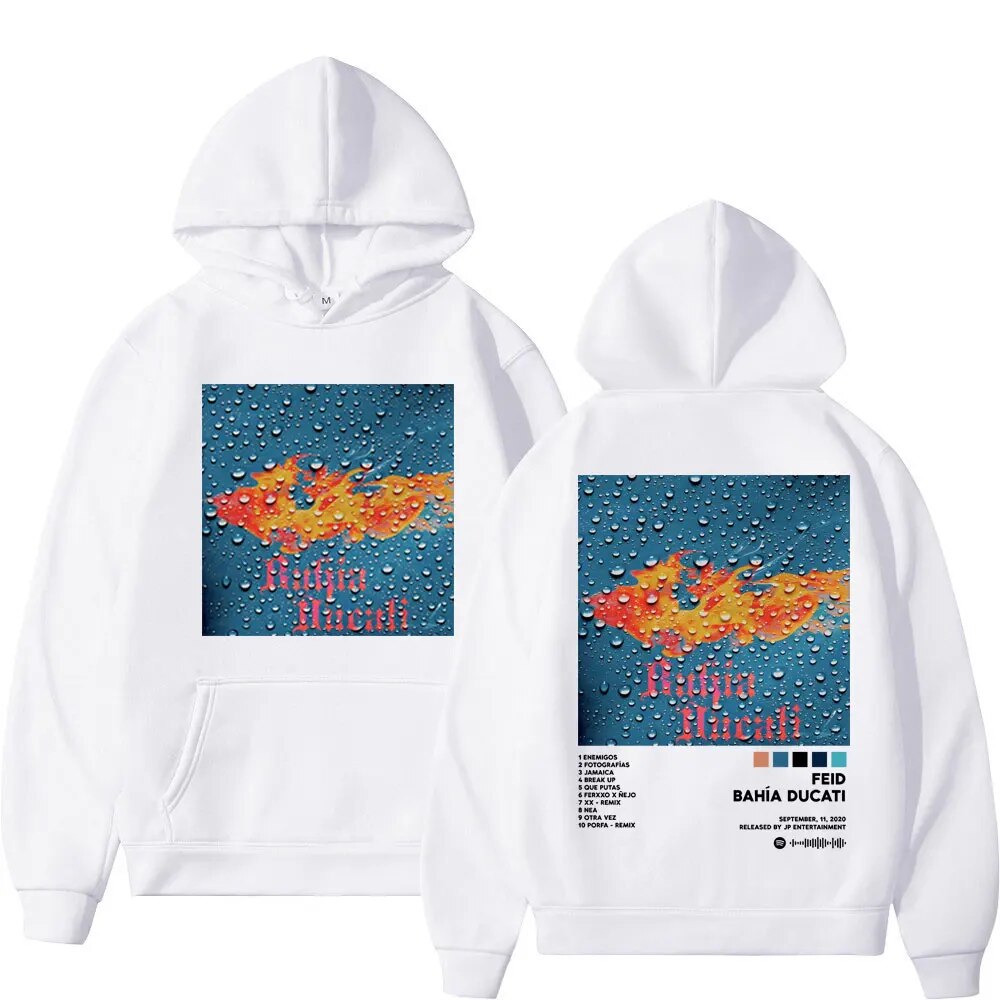 Hoodie Rapper Feid Album Double Sided Graphic