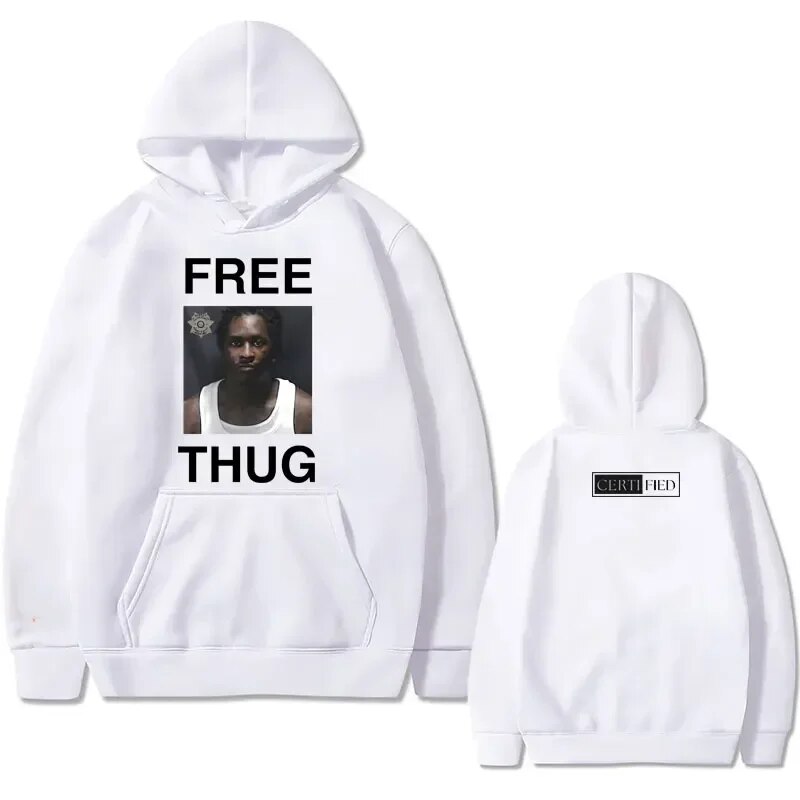 Hoodie Rapper Free Thug Young Thug Print Mens Hip Hop Men Women Loose Vintage