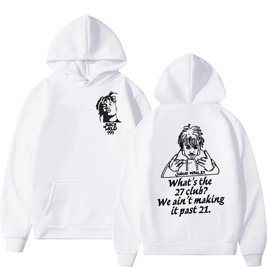 Hoodie Rapper Juice Wrld Graphic Mens Cool Long Sleeve Unisex Casual Hip Hop