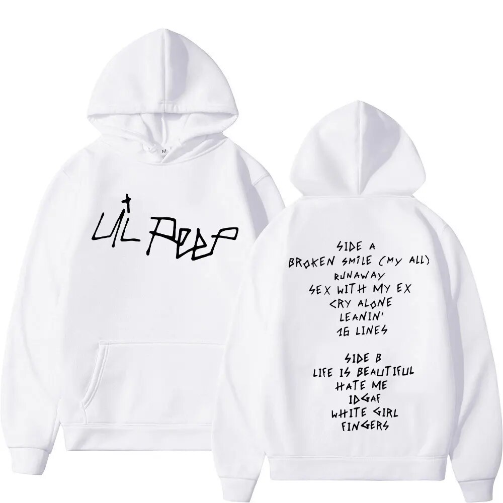 Hoodie Rapper Lil Peep Mens Women Trend Hip Hop Autumn Vintage