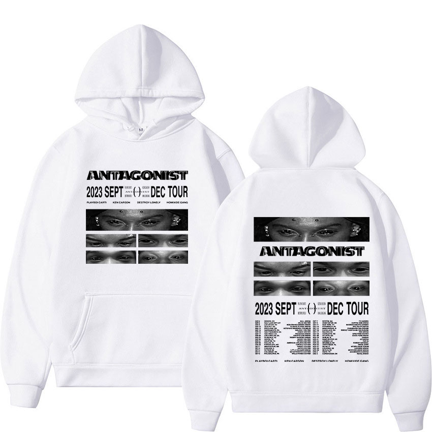 Hoodie Rapper Playboi Carti Antagonist Tour Concert