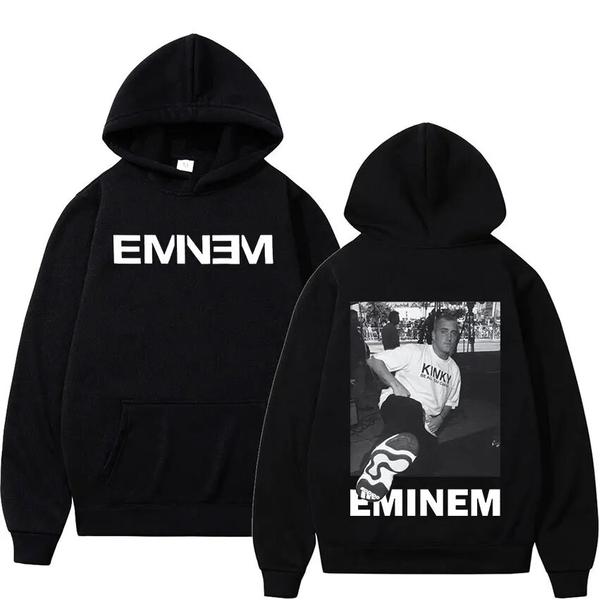 Hoodie Rapper Eminem Graphic Men Women Casual Autumn Winter Hip Hop Gothic Kf8N