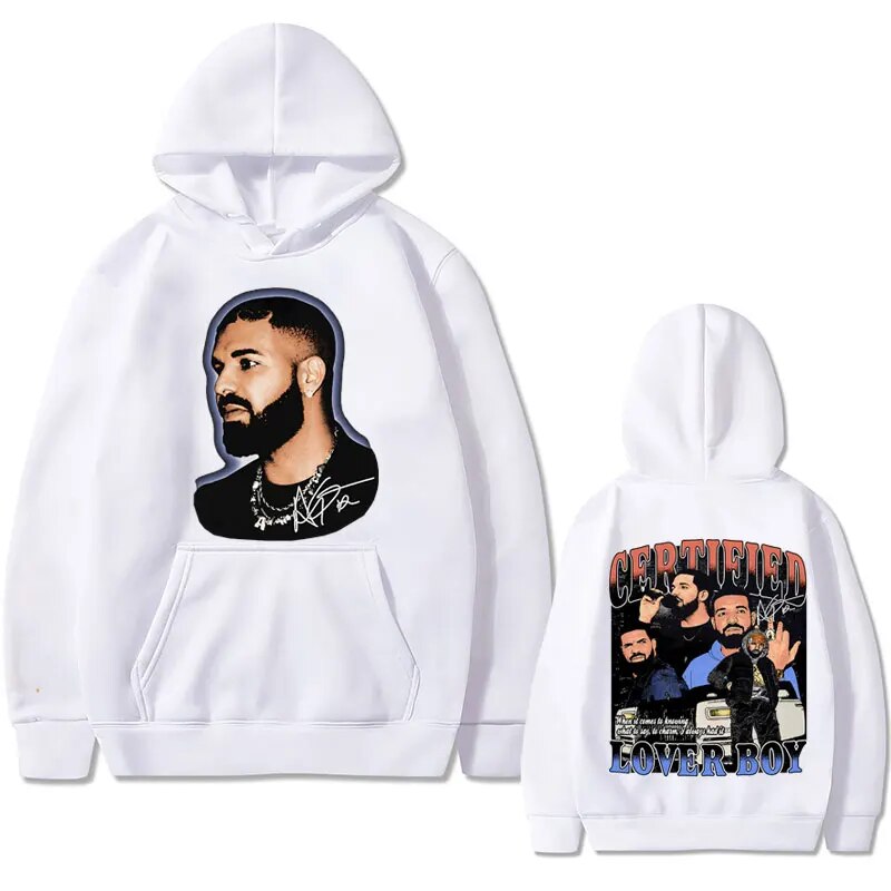 Hoodie Rapper Drake Certified Lover Boy Graphic Print