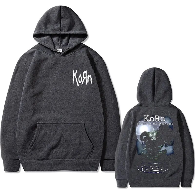 Hoodie Getluckyquest Rock Band Korn Double Sided Print