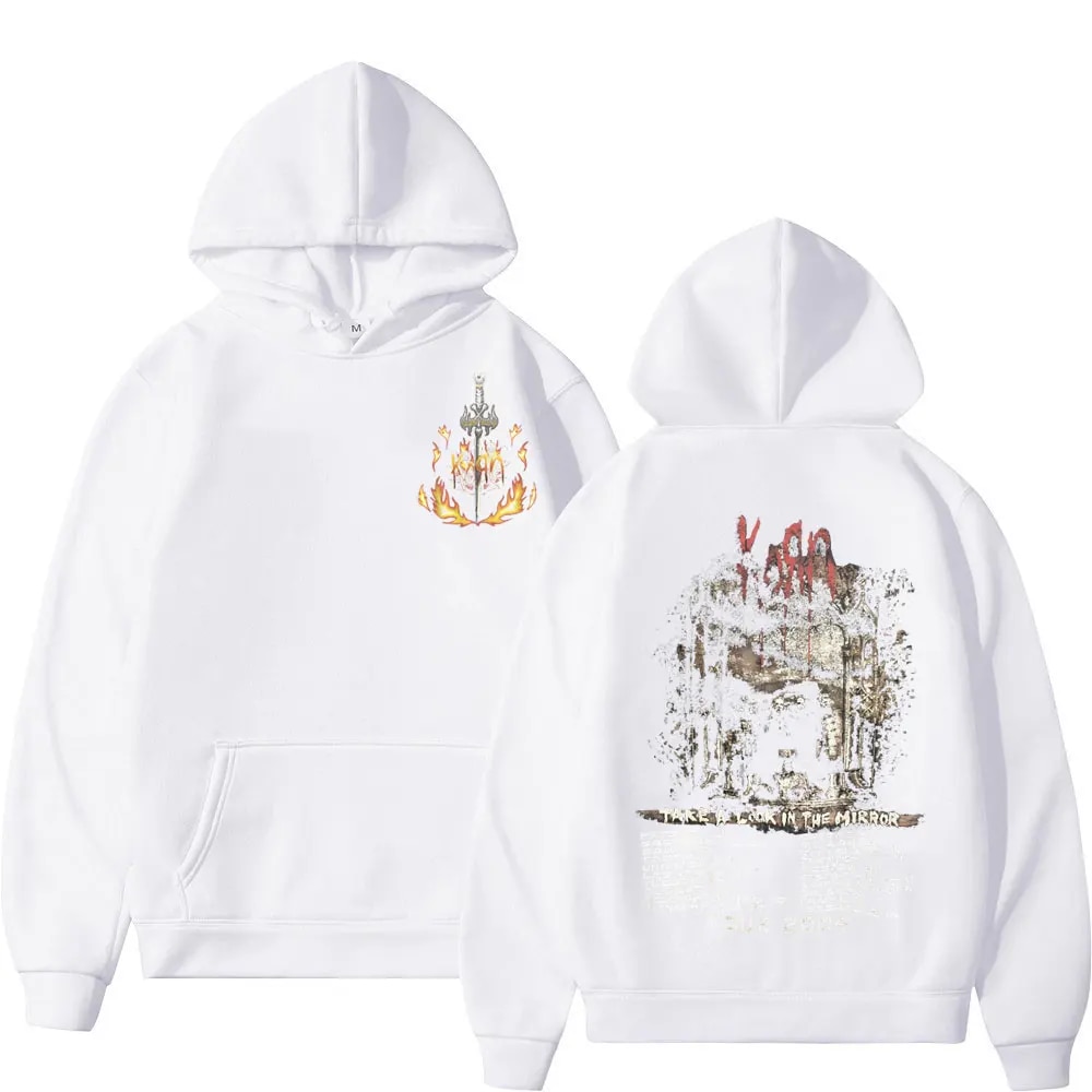 Hoodie Getluckyquest Rock Band Korn Take A Look In The Mirror Tour 2004