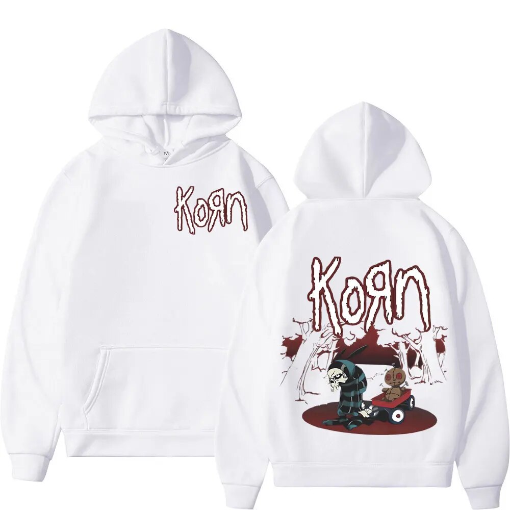 Hoodie Getluckyquest Rock Band Korn Graphic
