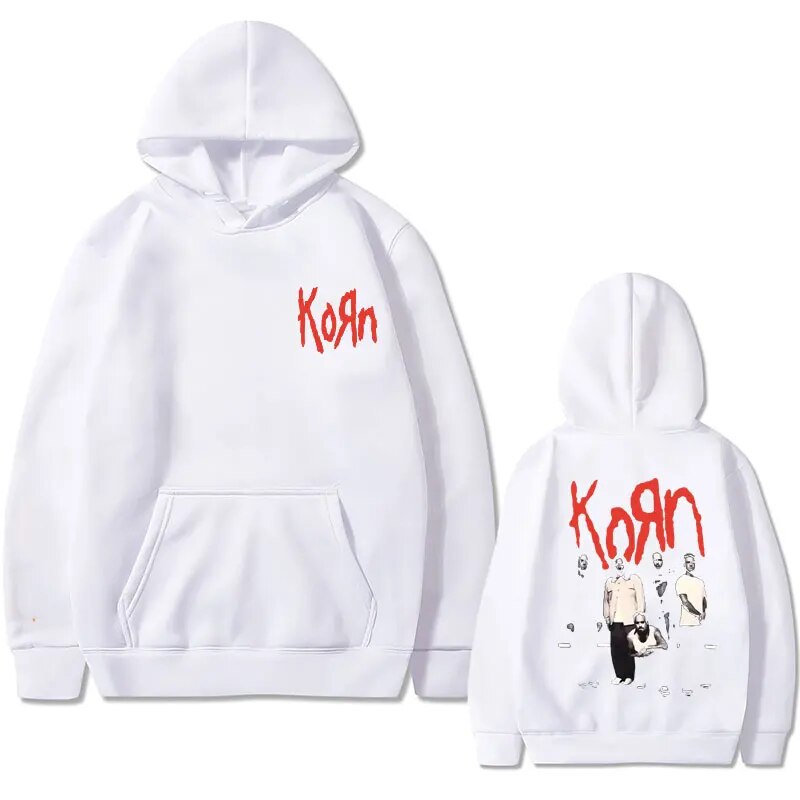 Hoodie Retro Rock Band Korn Graphic