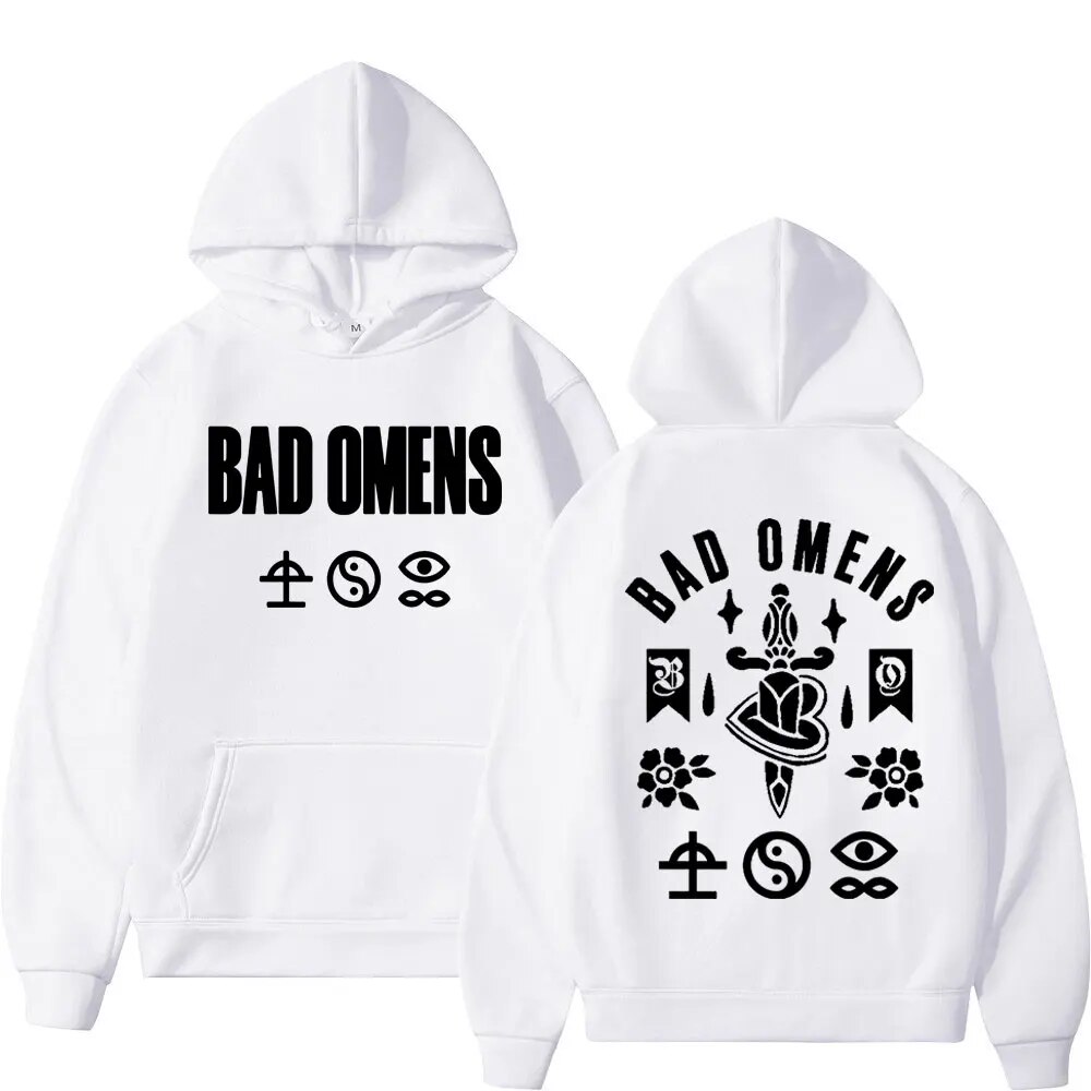 Hoodie American Metalcore Band Bad Omens Tour Print