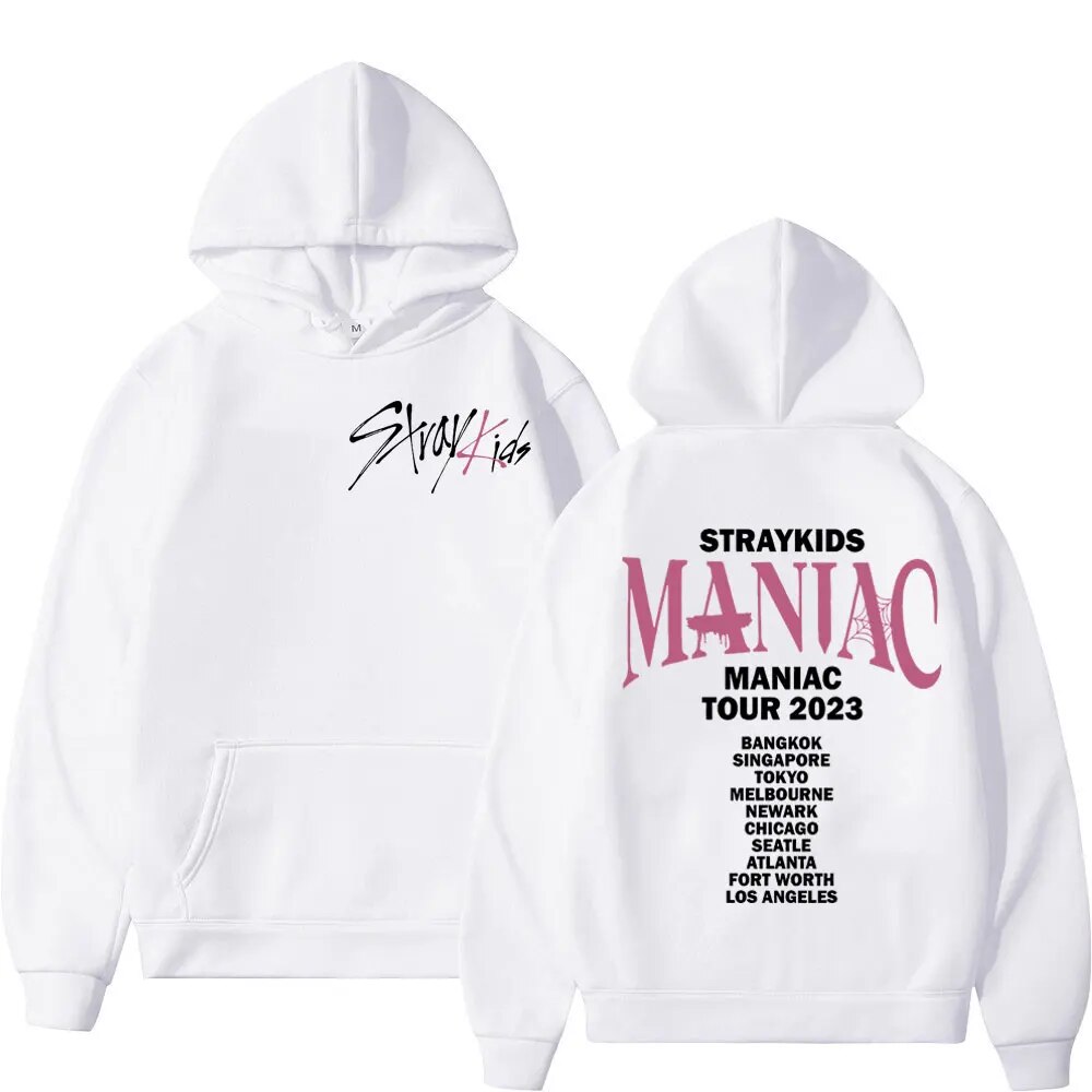 Hoodie Stray Kids Maniac Tour Double Sided Print