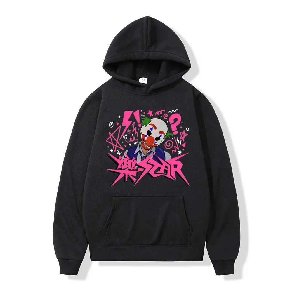 Hoodie Getluckyquest Kpop Band Stray Kids Rock Star Clown Print