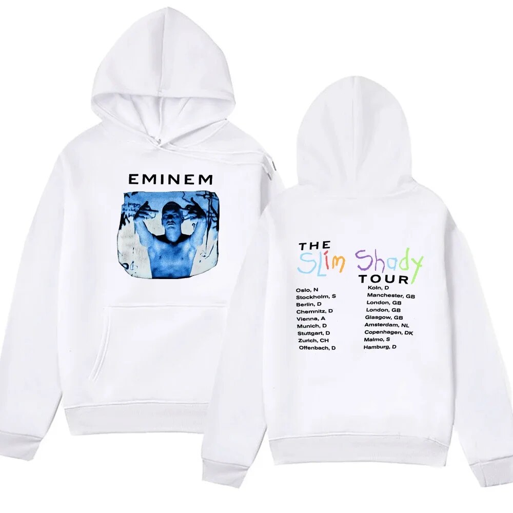 Hoodie Getluckyquest Eminem Slim Shady Tour Double Sided Print