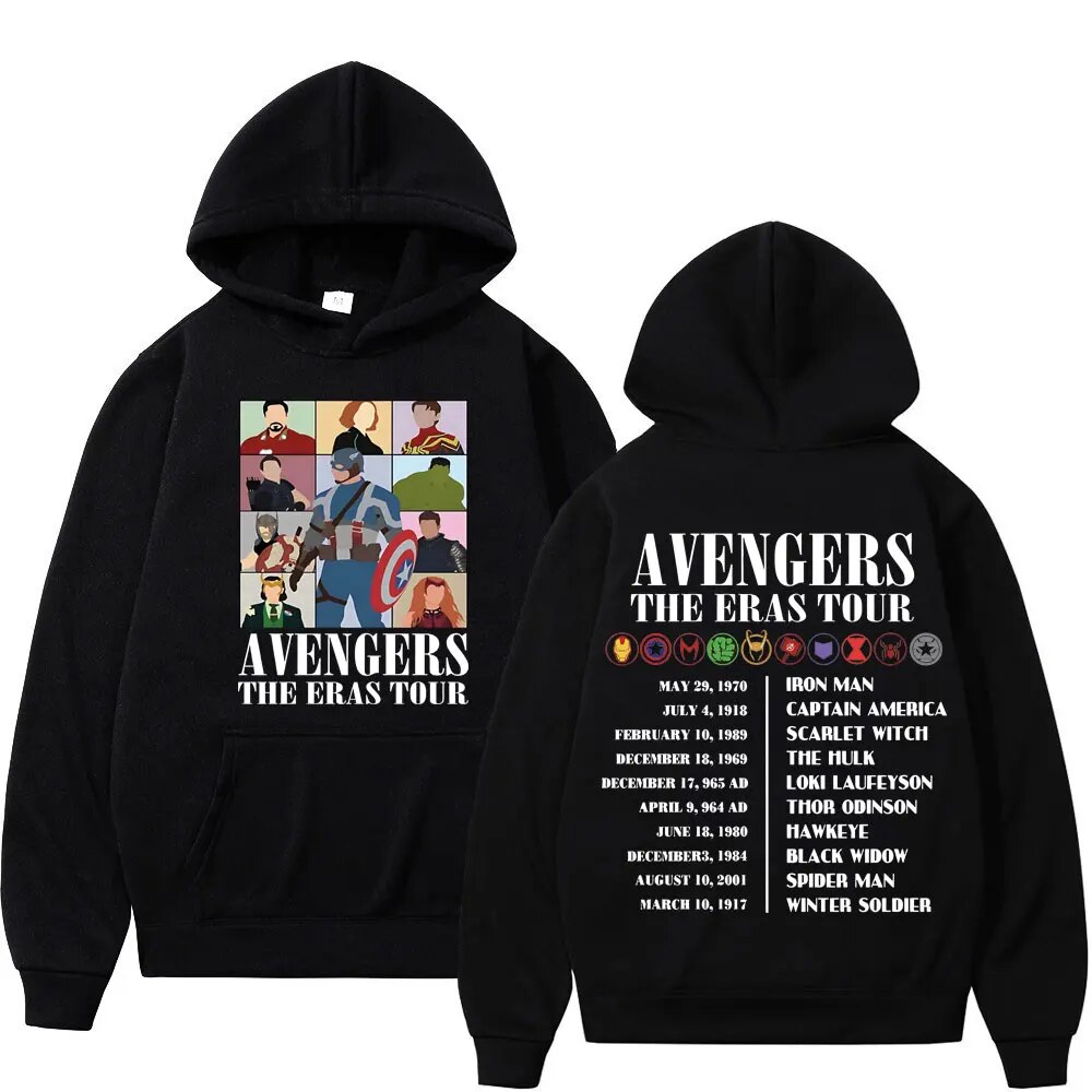 Hoodie Avengers The Eras Tour Double Sided Print