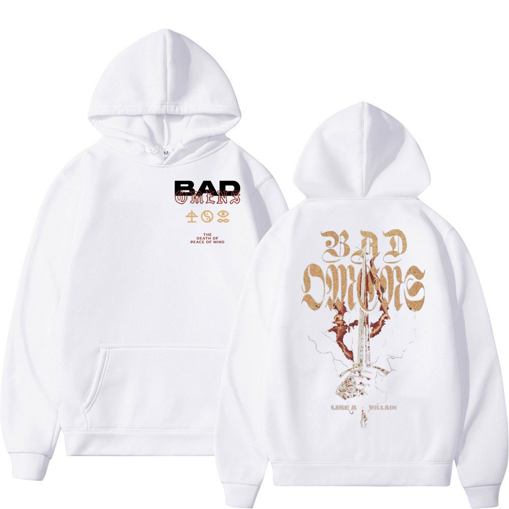 Hoodie Getluckyquest American Bands Bad Omens Tour Print