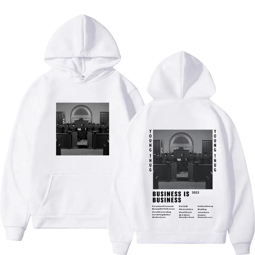 Hoodie Flowingwaterpress Rapper Young Thug Business Is Busines Music Album