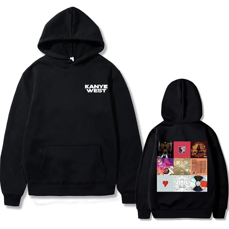 Hoodie Rapper Kanye West Music Album Cover Graphics